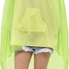Frog Party Poncho With Drawstring Bag