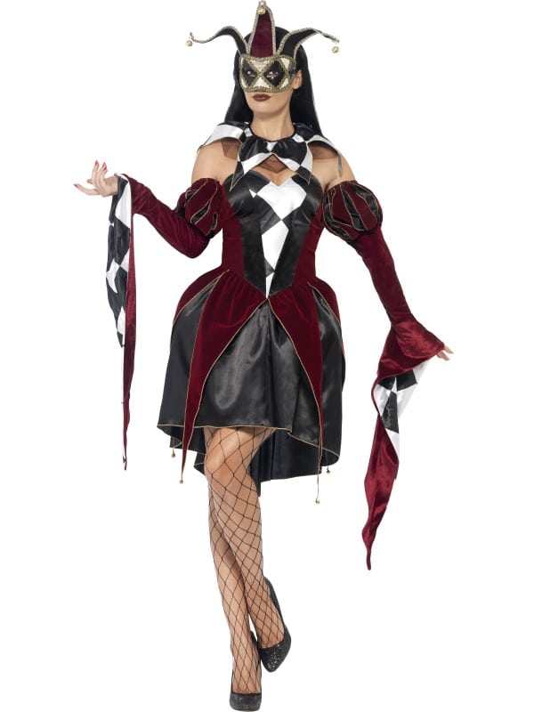 Gothic Venetian Harlequin Costume Medium