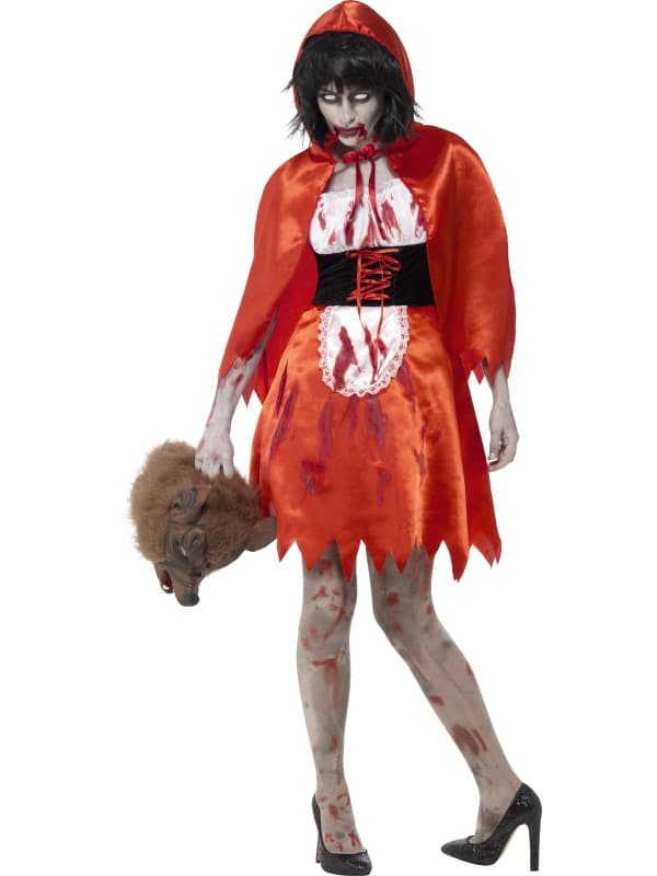 Zombie Little Red Riding Hood Style Costume X Small