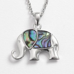 Elephant Necklace pendant on chain