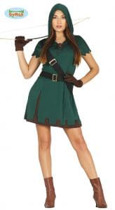 Womens Hooded Archer Costume
