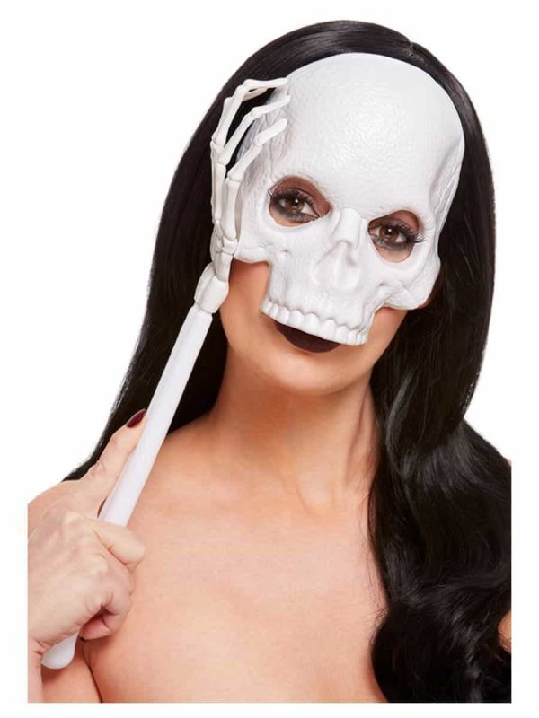 Handheld Plastic Skull Mask