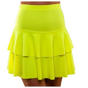 1980s Yellow RaRa Skirt Medium - Large