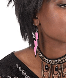 1980s Pink Rave Earrings