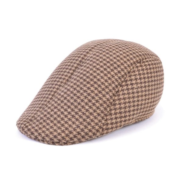 Brown Tweed Flat Cap