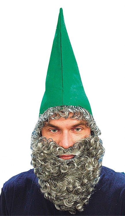 Green Dwarf Gnome Hat and Beard