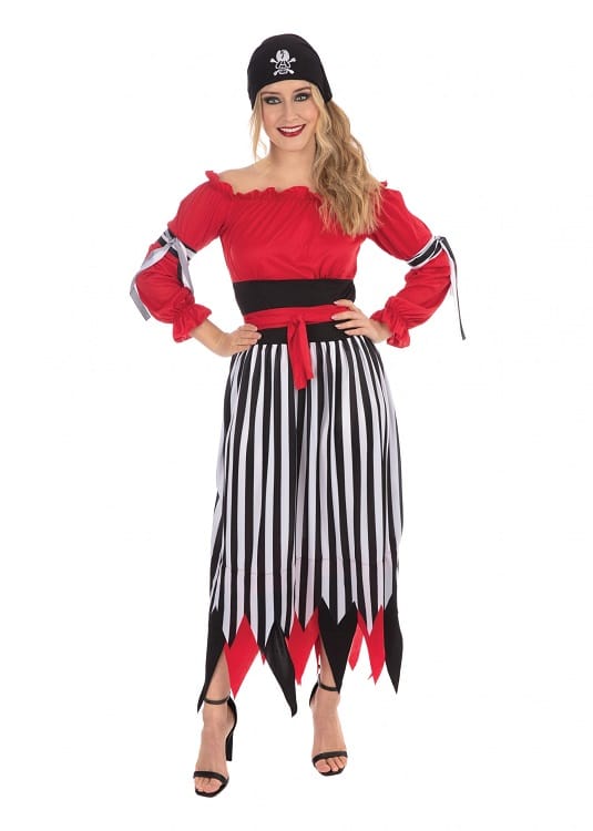 Womens Crimson Pirate Costume Medium