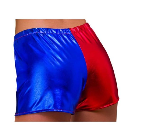 Red and Blue Shorts Harley Quinn Style